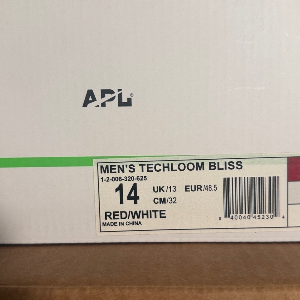 NEW APL MENS TECHLOOM BLISS RED/BlISS Sz 14 - Picture 5 of 8